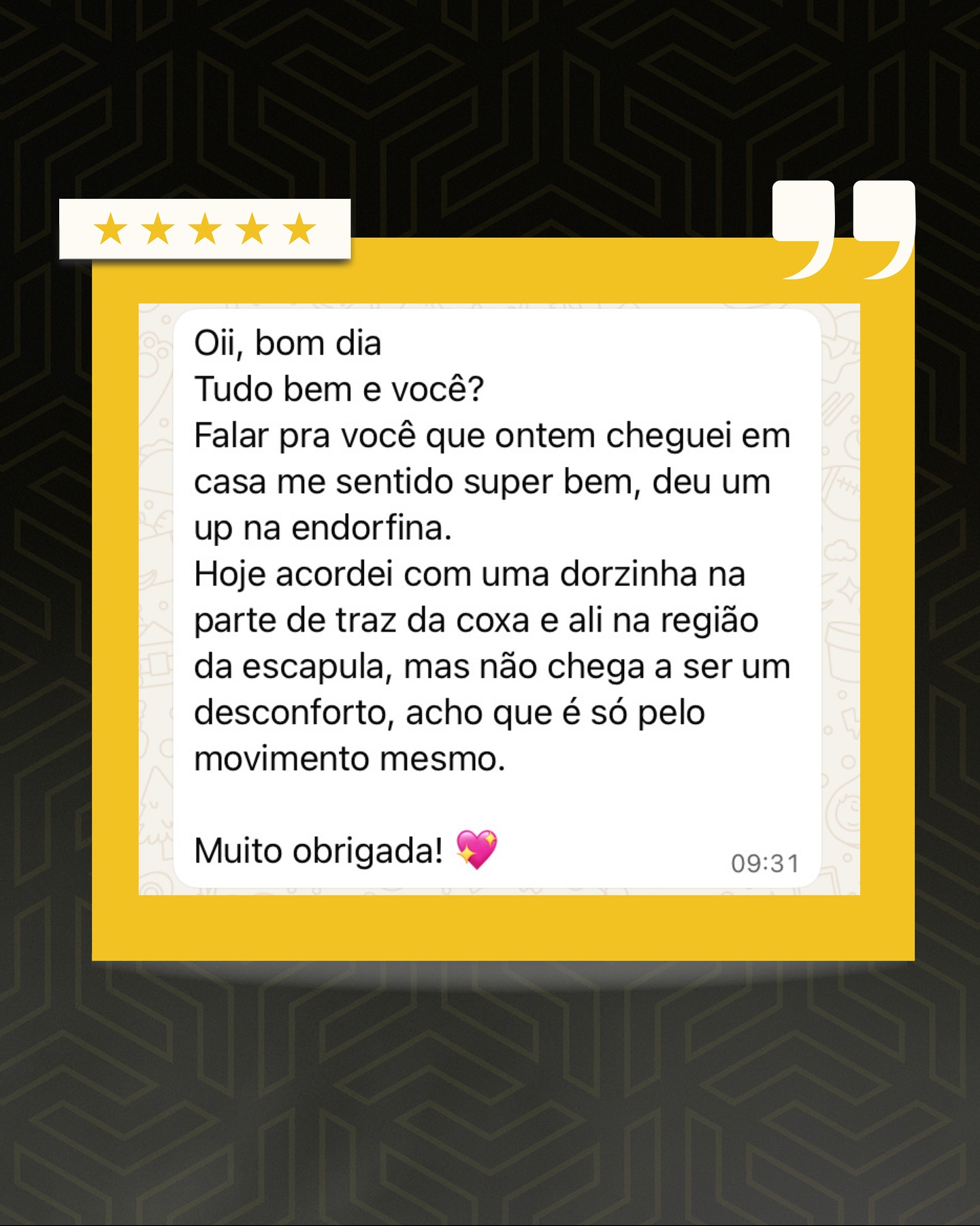 Relato real de uma aluna após uma aula do Tamiris Kato Fight
